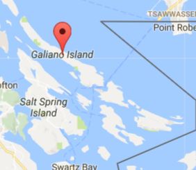 Galiano Island Google Map