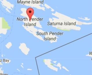 Pender Island Google Map