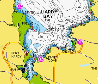 Port Hardy Navionics Chart