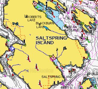 Salt Spring Island Navionics Chart