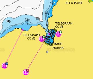 Telegraph Cove Navionics Chart